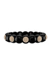 DAMA bracciale medio cer nera satinata diam brown